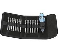 Wera 05071116001 Kraftform Kompakt 60 - Estuche con destornillador y puntas, acero inoxidable, 17 piezas
