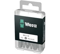 Wera 05072401001 851/1 Z DIY Puntas Phillips, PH 2 x 25 mm, 10 piezas