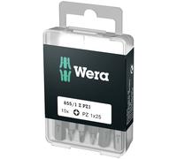 Wera 05072403001 855/1 Clásico Robusto Pozidriv PZ1 Puntas Destornillador, Pack