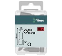 Wera 05072404001 855/1 Clásico Resistente Pozidriv PZ2 Destornillador Bits, De
