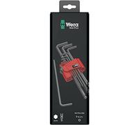 Wera 05073596001 Juego de Llaves Acodadas Métricas con 9 Piezas
