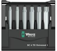 Wera 05073637001 Mini-Check SB - Juego de torsión extra resistente de 50 mm, Torx TX10-40, 6 unidades