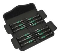Wera 05073677001 Kraftform Micro 12 Electronics 1 Juego de destornilladores para usos electrónicos, 12 piezas, Juego de 12 piezas