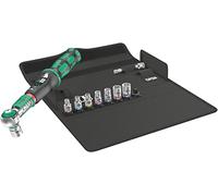 Wera 05075831001 Juego Safe-Torque A 1 Imperial Set 1, Juego de llaves dinamométricas, con arrastre de cuadradillo de 1/4", 2-12 Nm, 10 piezas, Negro-verde