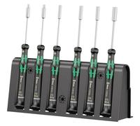 Wera 05118158001 Juego de Destornilladores Aprieta-Tuercas para Usos Electrónicos y Bandeja con 6 Piezas