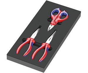 Wera 05150181001 9781 Depósito de espuma juego de alicates KNIPEX Set 2, 3 piezas