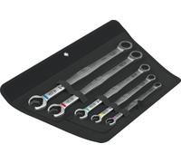 Wera 6007 Joker 5 Set 1 Juego de llaves carraca combinadas de boca y anillo, 5 piezas