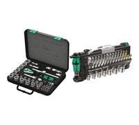 Wera 8100 SB 2 Zyklop Speed Ratchet, Sockets, Bits and Accessories Set, 3/8" Dri