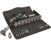 Wera 8100 SC 6 Zyklop Speed Ratchet Set 1.3cm Disco Métrico 28 Pieza 05004076001