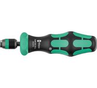 Wera 838 RA-R L Porta-puntas manual con función de carraca, 1/4", 1/4" x 130 mm