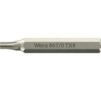 Wera 867/0 Puntas Micro para tornillos de TORX® interior, TX 8 x 30 mm