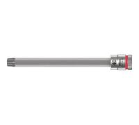 Wera 8767 A HF Zyklop Torx Vaso de Punta con Arrastre de 1/4" con Función Sujeta Tornillos, Rojo, TX 40 x 100 mm