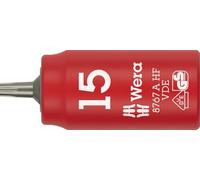 Wera 8767 A VDE HF TORX® Vaso de puntas Zyklop, aislado, con arrastre de 1/4", con función de retención, TX 15 x 36 mm