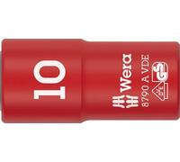 Wera 8790 A VDE Llave de vaso Zyklop, aislada, con arrastre de 1/4", 10 x 41 mm