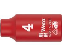 Wera 8790 A VDE Llave de vaso Zyklop, aislada, con arrastre de 1/4", 4 x 41 mm