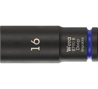 Wera 8790 B Impaktor Deep Llave de vaso con arrastre de 3/8", 16 x 63 mm