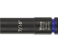 Wera 8790 B Impaktor Deep Llave de vaso con arrastre de 3/8", 7/16" x 63 mm