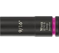 Wera 8790 B Impaktor Deep Llave de vaso con arrastre de 3/8", 9/16" x 63 mm