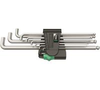 Wera 950/9 Hex-plus 4 L-key Set Chrome Plated Métrico 9 Piezas 05073594001