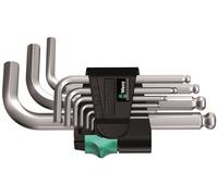 Wera 950/9 Hex-plus L-key Set 9 Pieza Métrica 05133163001