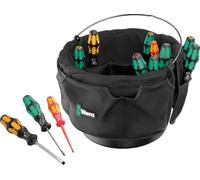 Wera 9559 Organizador textil de herramientas para cubos con juego de destornilladores 1, 13 piezas