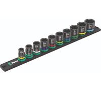 Wera 9607 Magnetic Rail B Impaktor 1 Socket Set 1cm Disco Métrico 05005451001
