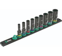 Wera 9661 Magnetic Rail B Impaktor Deep Imperial 1 Enchufe Juego 1cm 05005591001