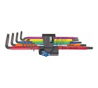 Wera 967 TX XL Multicolour HF 1 Holding-Function BlackLaser Long TORX® L-key set