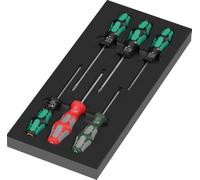 Wera 9719 Inserto de espuma para destornilladores Kraftform Serie 300 Set 3, 7 piezas
