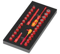 Wera 9727 Set de Llaves de Vaso 1/4" VDE Zyklop con Carraca 30 Piezas