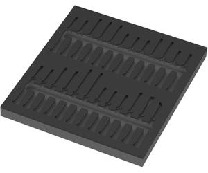 Wera 9815 Depósito de espuma para juego de destornilladores Kraftform Micro Set 1, sin herramientas, 344 x 30 x 392 mm
