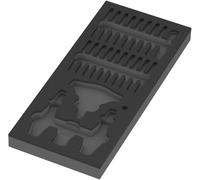 Wera 9852 Depósito de espuma para juego de carraca Kraftform Kompakt Set 1, sin herramientas, 172 x 30 x 392 mm