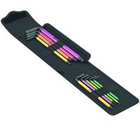 Wera 05004173001 Set de 4 bicicletas, juego de llaves angulares para bicicleta, 9 piezas