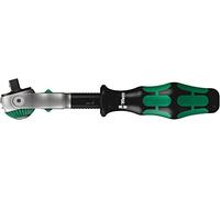 Wera, Carraca Zyklop Speed, 1/4 pulgada x 152 mm, Color Verde y Negro; Tamaño 10.2 cm