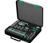 WERA Juego de crujido 43 piezas 1/4" y 1/2" 6,3 x 6,35 89 mm