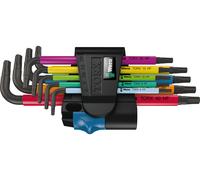 Wera Juego de llaves acodadas Torx con función de retención multicolour universal