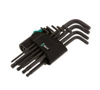 Wera Juego de llaves Allen TORX TX8 a TX40 de 9 piezas con cabeza esférica