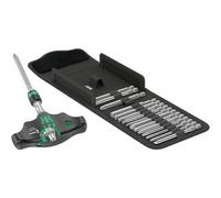 WERA KRAFTFORM KOMPAKT 400 RA SET 1 DESTORNILLADOR PORTA INSERTOS 17 PARTES CRUZ