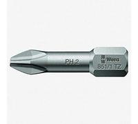 Wera Serie 1 851/1 TZSheet - Broca metálica Phillips PH 1 cabeza x 1/4 unidad (Pack de 10)
