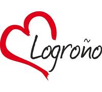 Werbetechnik Sotirios Papoutsis Vinilo Adhesivo para el Coche o la Moto LOGRONO Logroño (Ciudad) corazón Sticker ca.9x13cm Pegatina sin Fondo