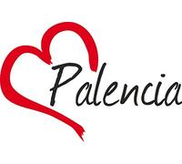 Werbetechnik Sotirios Papoutsis Vinilo Adhesivo para el Coche o la Moto PALENCIA (Ciudad) corazón Sticker ca.9x13cm Pegatina sin Fondo