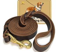 WERCHNPET Correa de cuero para perro de 6 pies, resistente, suave y fuerte para perros grandes, medianos y pequeños, correa de cuero de primera calidad para perros