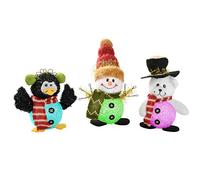 WeRChristmas - Adornos de Navidad (LED Que Cambia de Color 12 cm, 3 Unidades)