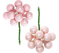WeRChristmas Bola Rosa bebé, 2,7 cm