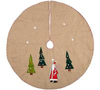 WeRChristmas - Decoración para Base de árbol de Navidad de Papá Noel, marrón, Multicolor, 122 cm
