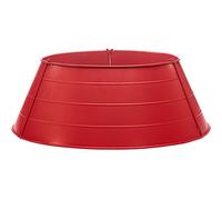 WeRChristmas Large Matt Metal Tree Collar, 66 cm-Red