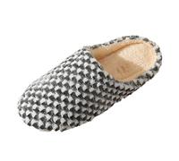 Werder Zapatillas Hombre 2022 Lunares Mute Japonesas Zapatillas de Piso de Madera Hogar Antideslizante Pareja Hombres y Mujeres Plus Talla Zapatillas de Algodón Zapatos de Invierno para Hombre 42, E,