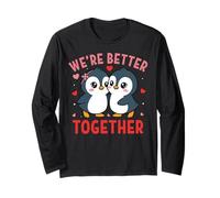 We're Better Together Penguin Couple Valentine's Day Manga Larga