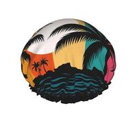 We'Re Going To Florida - Gorro de ducha grande impermeable para mujer, pelo largo, lavable, banda elástica