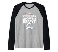 We're Gonna Need A Bigger Boat Funny Shark Meme Fisherman Camiseta Manga Raglan